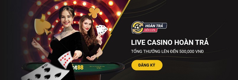 Chơi casino trực tuyến tại Mot88 đổi thưởng 500k